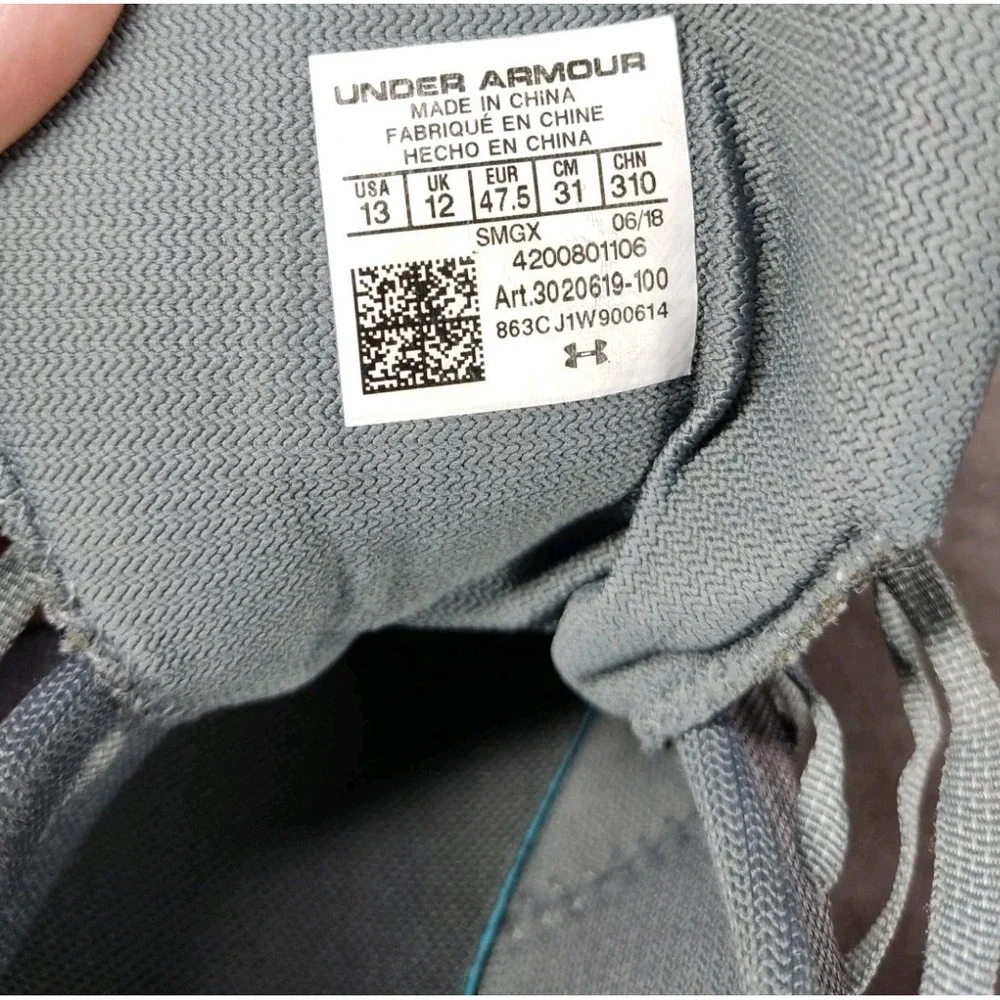 Under‎ Armour Lightning Men's Basketball Shoes Grey Size 13 3020619-100